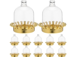 Conjunto De 12 Caixas Doces Transparentes Sewacc Com Tampa Em Formato Cúpula, Estilo Europeu, Ideais Para Casamentos