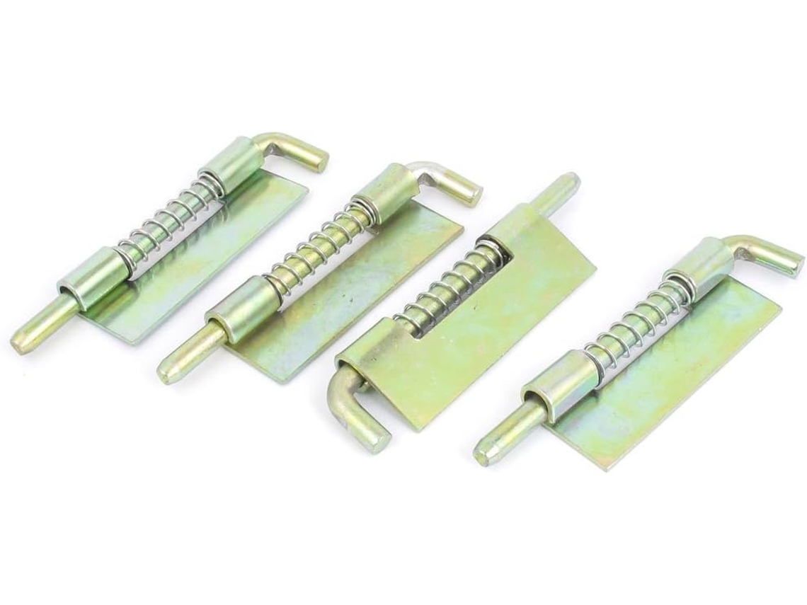 Peças de Trinco Segurança Porta Metal com Mola, 5 Mm Diâmetro, Tom Bronze CHABERLU
