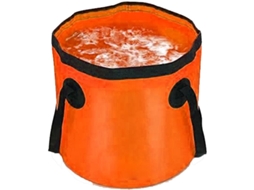 Balde Dobrável Para Acampamento, Recipiente De Água Portátil Dobrável Para Viagens, Caminhadas E Pesca Laranja 20l Slowmoose