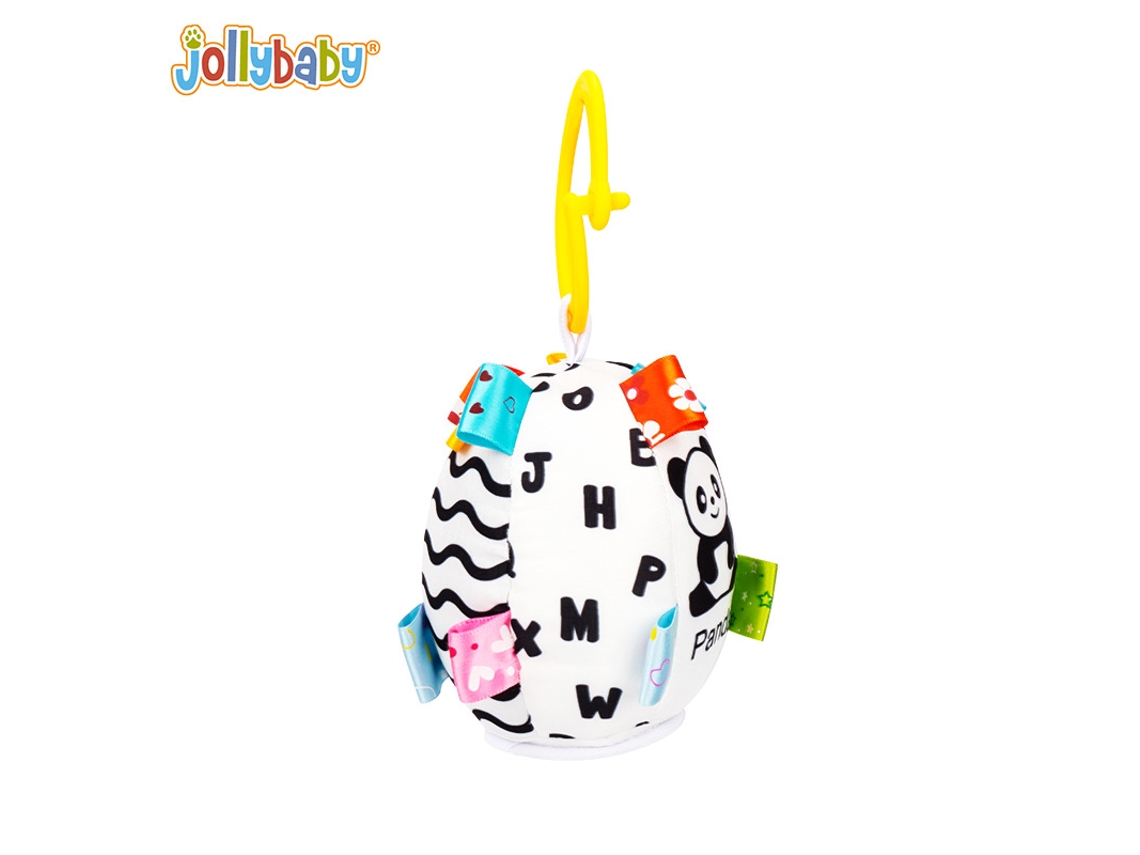 Mali brinquedo de Contraste Preto e Branco para Carrinho com Sininhos Suspensos para Bebês 0 1 Ano