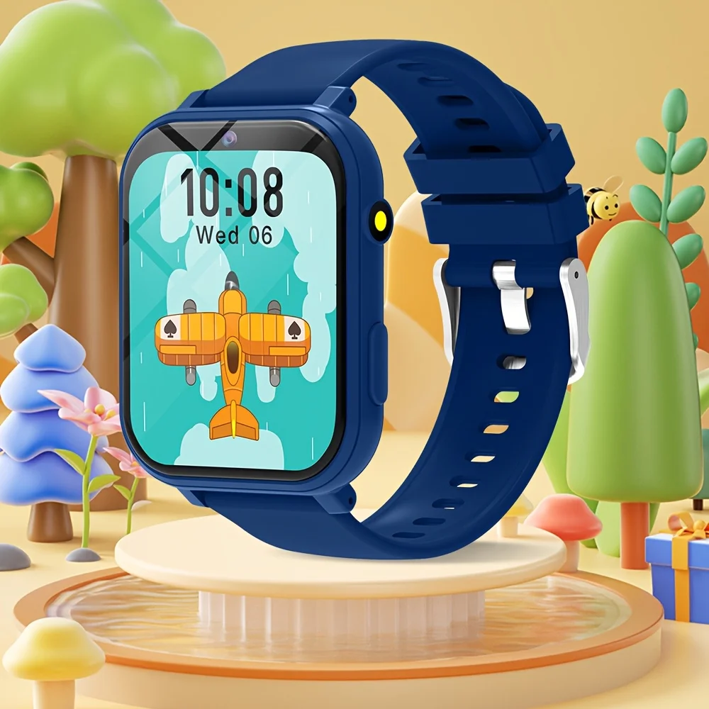 (azul) Smartwatch De Brinquedo Com Tela Sensível Ao Toque De 1,83 Polegadas