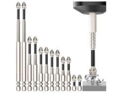 Conjunto De Brocas Magnéticas Alta Resistência A Impactos K5, 12 Peças, 25, 50, 65, 70, 90 E 150 Mm (12 Peças) -aquaforge