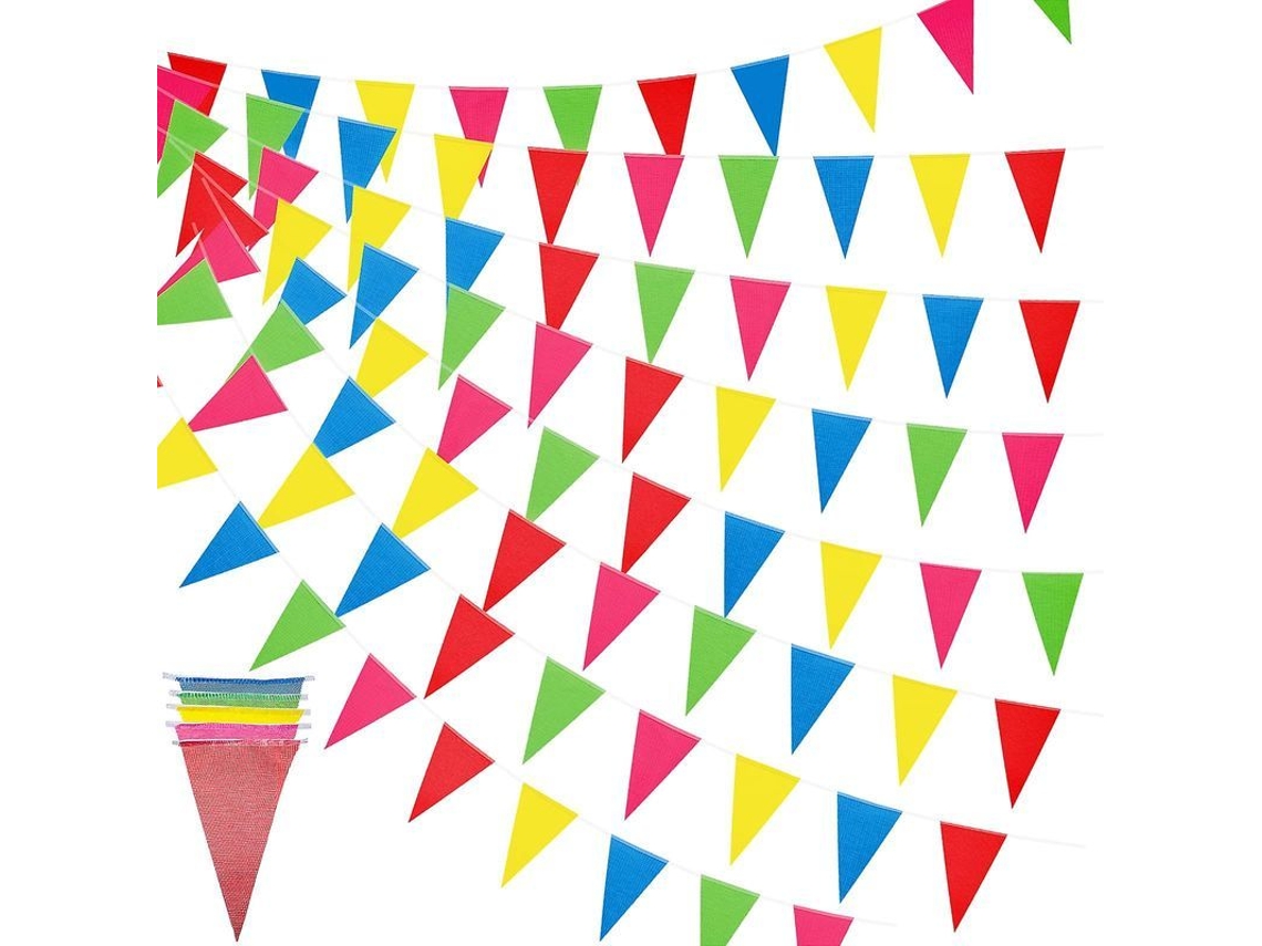 300 Bandeiras Triangulares De Cores Arco-íris Para Decoração De Festas, Casamentos E Celebrações
