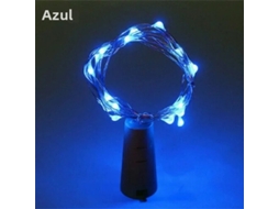 (azul) Luminária Led Em Formato De Garrafa Para Bares, Luz De Natal De 2 Metros, Luz De Fada Em Latão