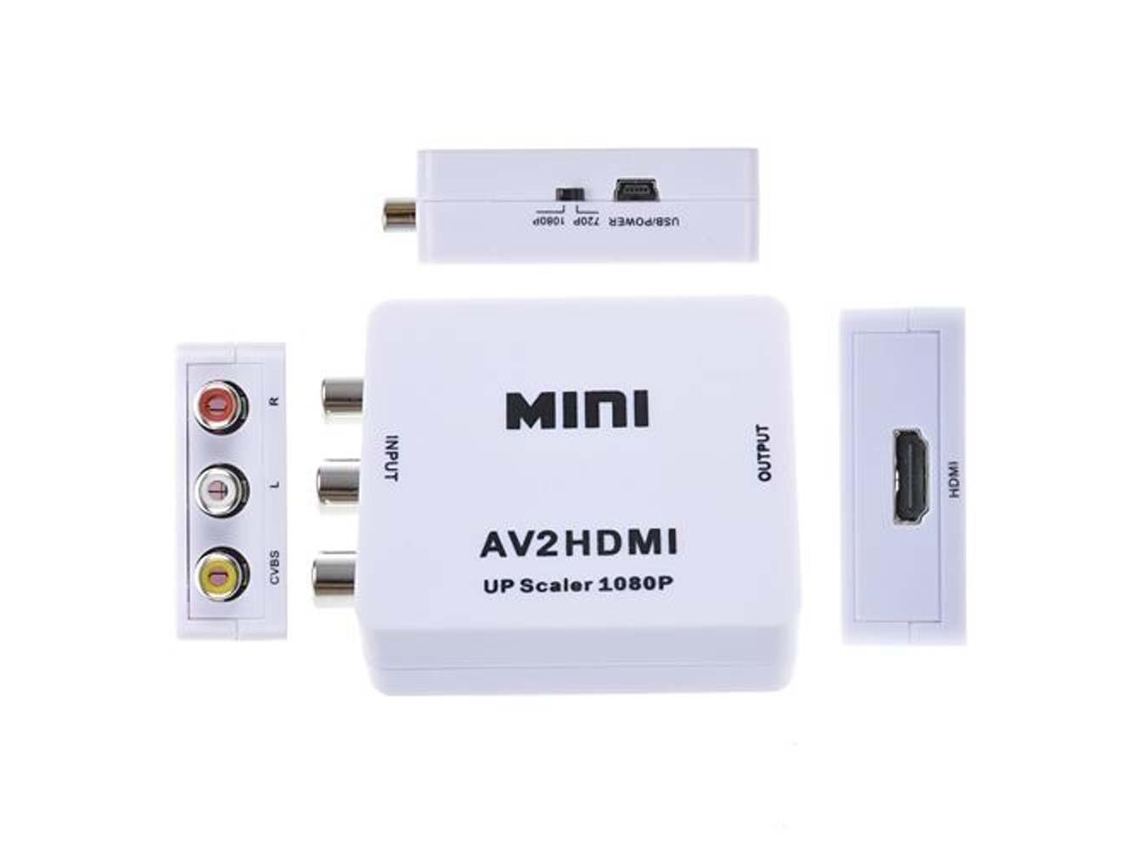 Conversor RCA AV 2 para HDMI Branco Worten.pt