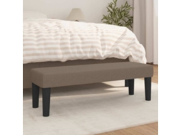 Vidaxl Banco 100x30x30 Cm Tecido Castanho-acinzentado