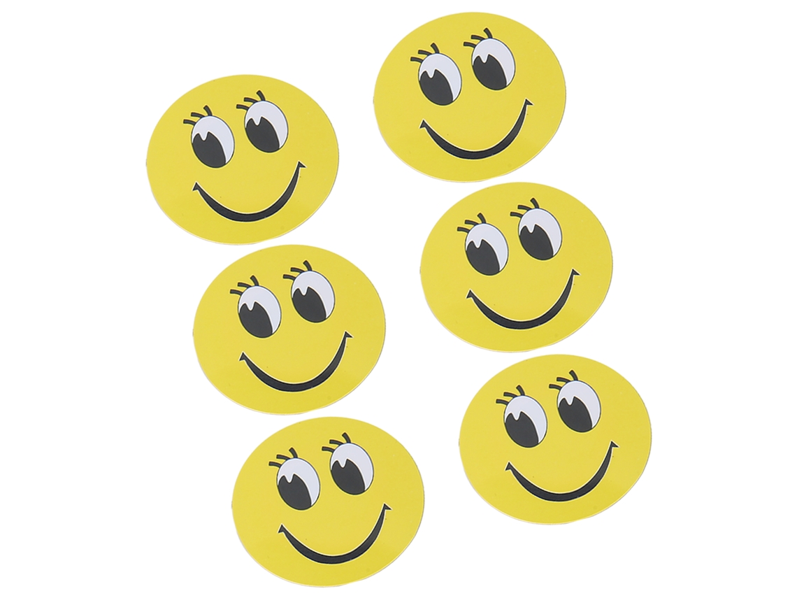 20pcs Pegatinas Nfc Com Chip Id5200 Anti-interferência Cute Big Eyes Face Para Equipamentos Eletrônicos