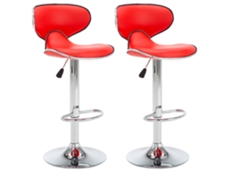 Bar Stool, Bar Stools Vidaxl Vermelho Couro Artificial (n/a)