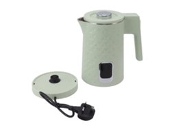 Chaleira elétrica aço inox 304, 2l, 2000w, desligamento automático, parede dupla | S/MARCA