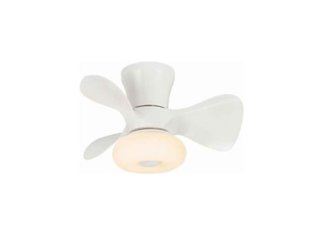 Ventilador DUBI DC branco APP controle remoto LED integrado AKUNADECOR