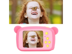 Câmera Infantil Portátil, Desenho Animado Fofo, Filmadora Digital Engraçada, Brinquedo Com Cordão, Presente De Aniversário Rosa Brilvibera