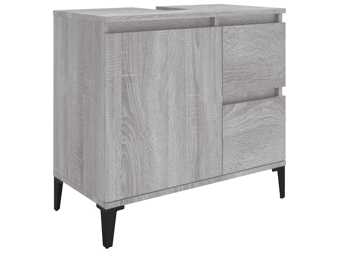 Armário de banheiro derivado de Madeira Sonoma Cinzento MAISON EXCLUSIVE (65x33x60 cm)
