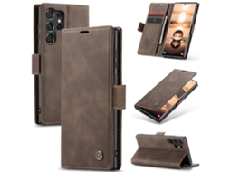Capa De Couro Com Flip Horizontal Multifuncional Para Samsung Galaxy S23 Ultra 5g Me 013