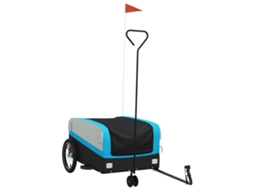 Bike Trailer, Bike Trailers Vidaxl Azul Ferro (138 X 69 X 58 Cm)