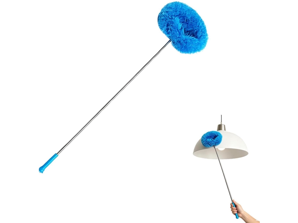 Escova Longa Para Limpeza De Ventiladores Teto Com Cabo Extensível