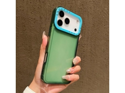 Capa Para Iphone 17 Pro Com Contraste De Cores E Tpu Transparente.