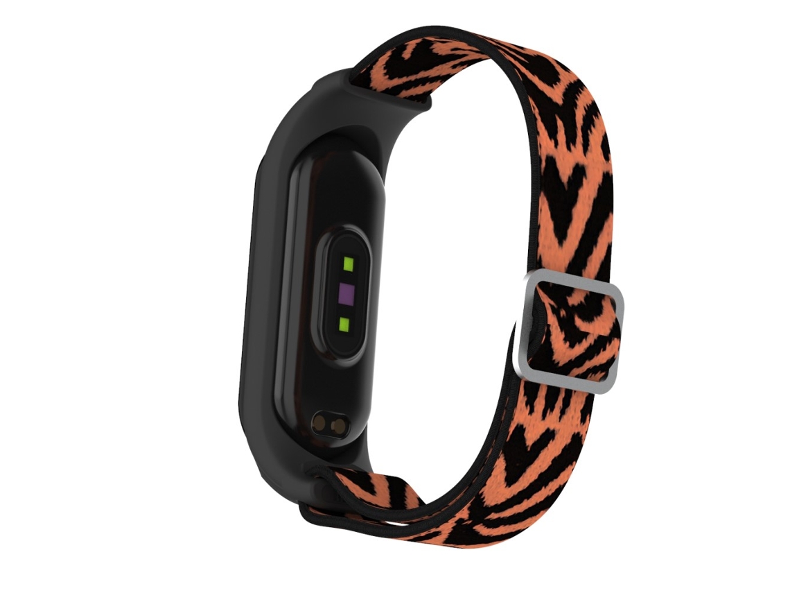 Pulsera Em Nylon Elástico Textura Leopardo Para O Seu Xiaomi Mi Band 3/4/5/6