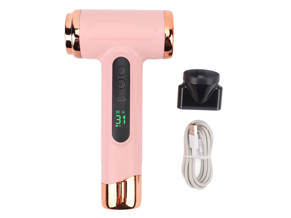 Secador De Cabelo Portátil Sem Fio 200w Recarregável Usb