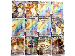 Primerox 100 Cartões de Anime Colecionáveis Cartoon Jogo para Crianças Material de Qualidade 63x88mm