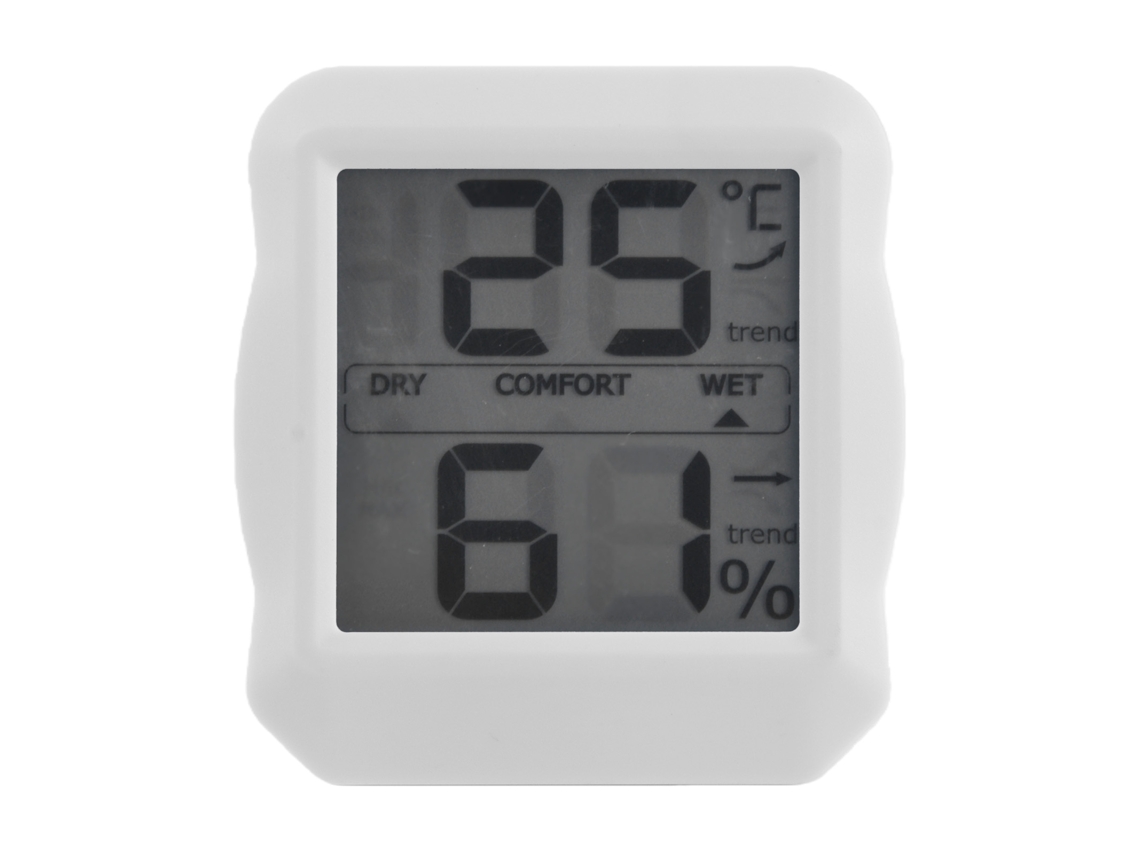 Laxiscreed Termohigrômetro Digital Compacto Para Temperatura E Umidade Com Tela Integrada