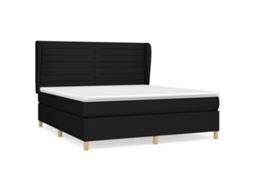 Box Spring Bed, Box Spring Beds Vidaxl Preto Tecido (160 X 200 Cm)
