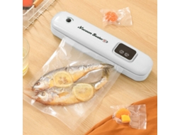 Seladora A Vácuo Recarregável Para Alimentos Secos E Húmidos - Sistema De Embalagem Led Com 10 Sacos