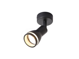 Nettlife Led Spot De Teto 1 Lâmpada Preta Sala De Estar Luz De Teto Ajustável Gu10 Spot Lâmpada Moderna