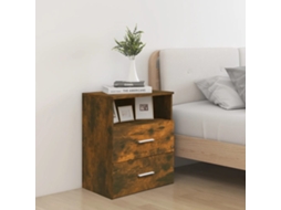 Vidaxl Mesa De Cabeceira 50x32x60 Cm Cor Carvalho Fumado