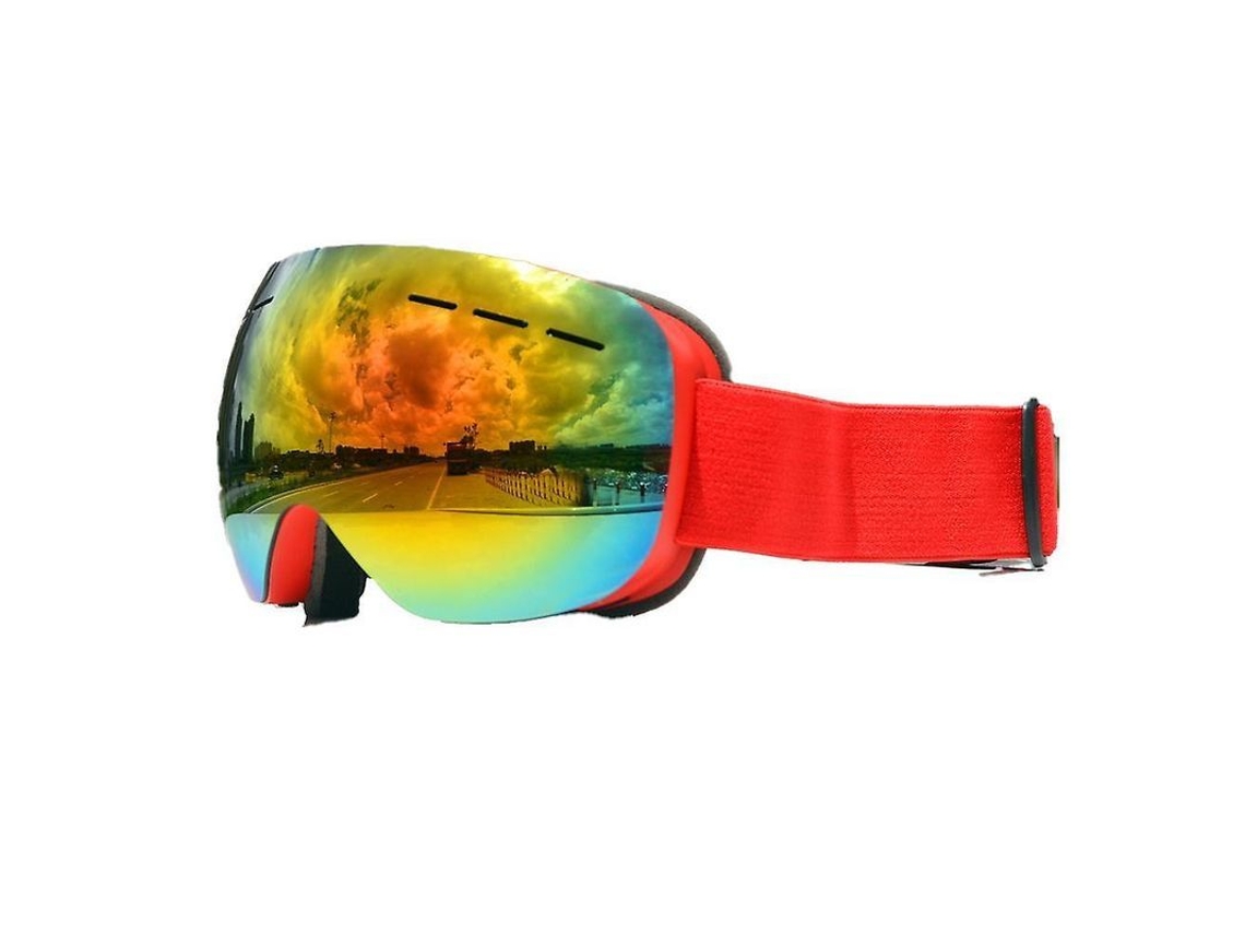 Gafas De Esquí Unisex Com Lentes Intercambiáveis, Design Otg E Proteção Uv400 Marco Rojo Pieza Roja