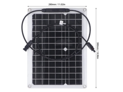 Kit De Painéis Solares Flexíveis E Compactos Laxiscreed Para Carregamento De Baterias Off-grid
