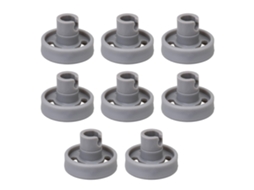 Rodas W10195416 AQUAFORGE, compatíveis com Ge, Whirlpool, Kenmore, pacote com 4