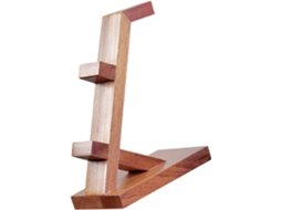 Suporte Didiseaon De Madeira Marrom Para Exibição E Armazenamento Controles Jogos, Organizador Portátil, Design Simples