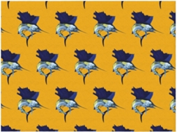 Colcha de Flanela com Estampa Peixes Azuis Macia e Aconchegante para Sofá Quarto 127 X 101 Cm, Macio, Quente