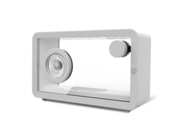 Coluna de Som Bluetooth MISSCA com luz ambiente colorida e transparente