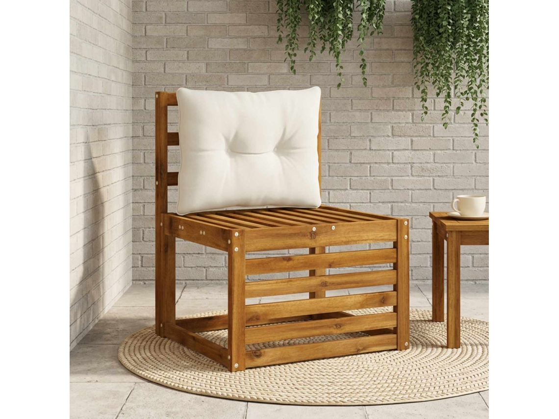 Vidaxl Almofada De Encosto Putten 100% Poliéster Branco