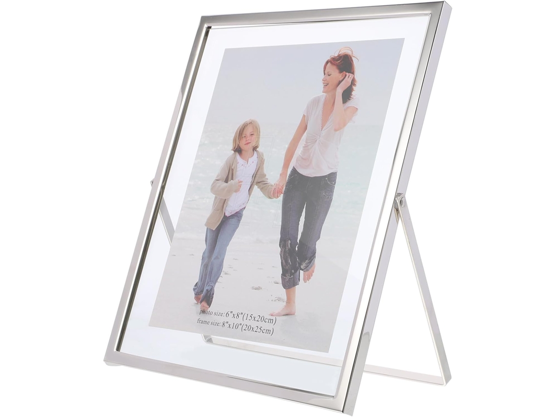 Porta Retratos Vidro Transparente Elegante Simples Decoração Suporte Flores Secas Pinturas Casa Mesa GOKOCO
