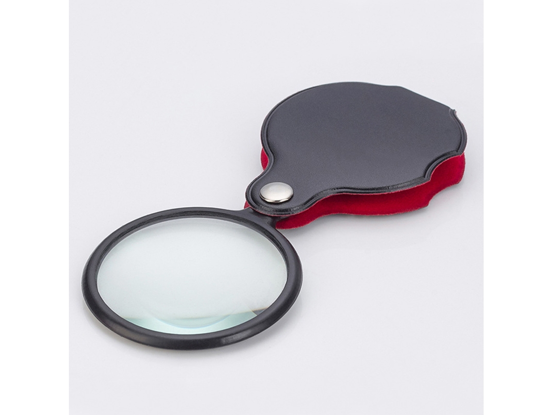 Mini Lupa de Bolso 8x com Lentes Ópticas e Proteção Cortical BRILVIBERA