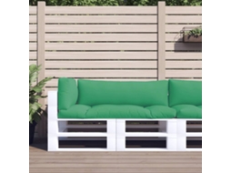 Vidaxl Almofadões Para Móveis De Paletes 3 Pcs Tecido Verde