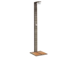 Chuveiro Exterior Vime Pe/madeira Acácia Cinza MAISON EXCLUSIVE (50x55x224 cm)