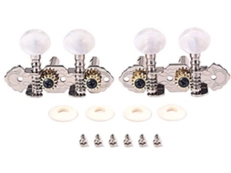Pegs De Ajuste - Mecanismos De Tensão Da Guitarra - Alta Qualidade - Cromo - Apropriado Para Ukulele 4 Cordas - Durável E Fácil De Instalar...