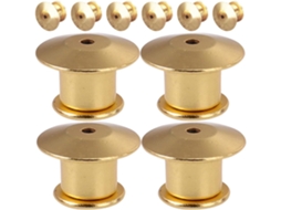 Conjunto Hemobllo com 32 Pins de Metal Dourado de 10mm, Pins Profissionais para Artesanato, Bolsas e Uso Diário