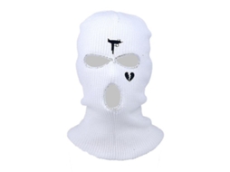 Máscara Balaclava Unissex Inverno Acolchoada 3 Buracos Preta Tecido Warm Ski Snowboard Cap
