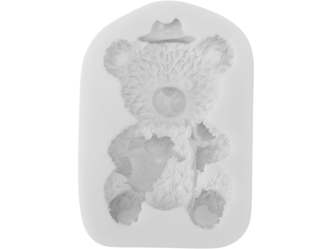 Molde De Silicone Em Formato De Urso Para Chocolate E Doces.