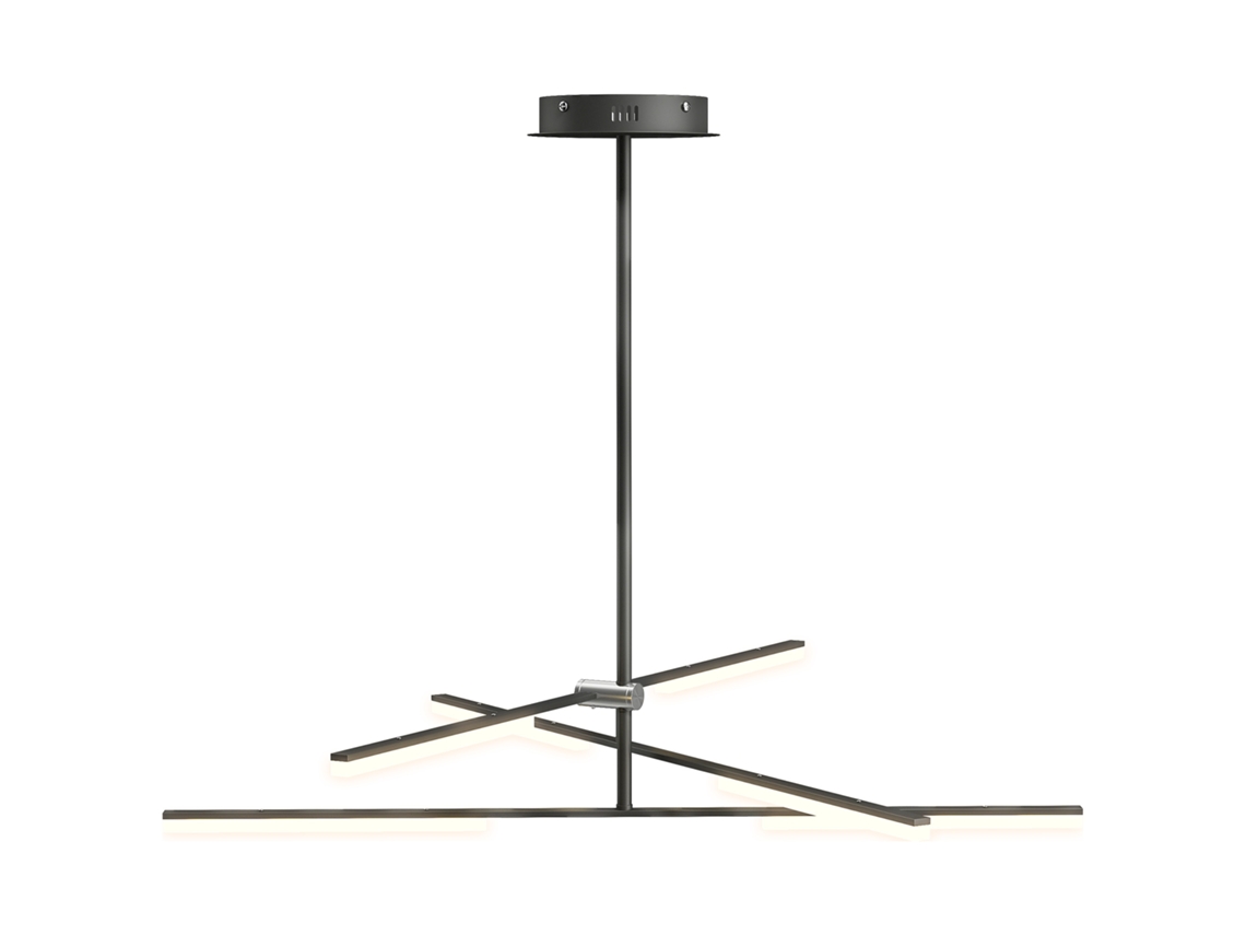 Luminária de Teto Led Moderna Ø100x79cm com Cúpula Acrílica e Ângulo de Luz Ajustável para Sala,quarto Ou Cozinha BTFORUS