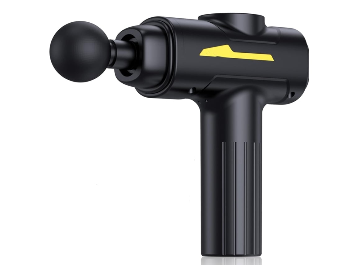 Pistola De Massagem De Tecido Profundo Para Alívio Da Dor 6 Cabeças 6 Velocidades Silenciosa Portátil Bateria De Longa Duração Maleta Lalamoli
