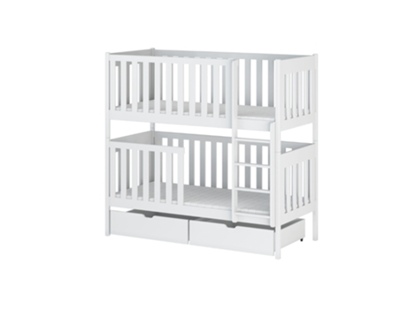 Beliche AKL FURNITURE PRIVATE Dawid (Branco - Madeira sólida - 98x208x179 cm)