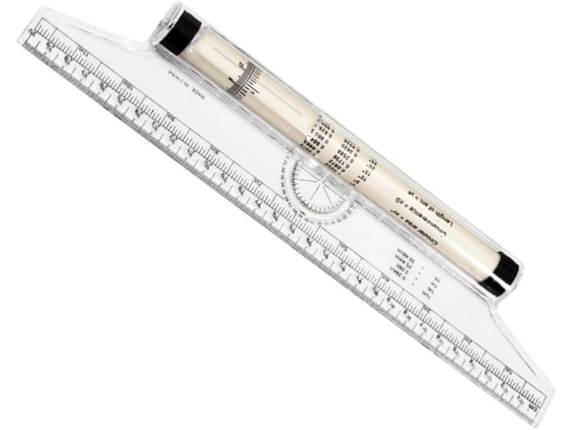 Régua Rolante Eringogo Para Desenho Linear E Medição De Ângulos, Multifuncional Para Estudantes, Uso Em Escritórios E