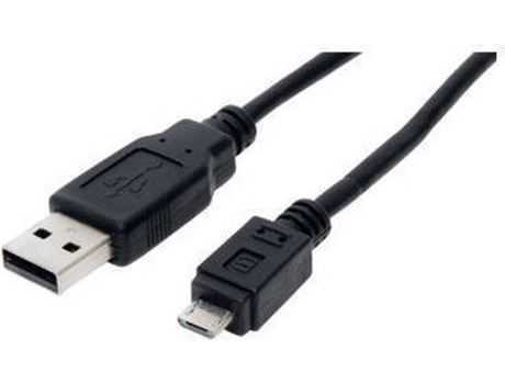 Cabo de Dados S-CONN (USB A - Micro USB B - 1.8 m - Preto)