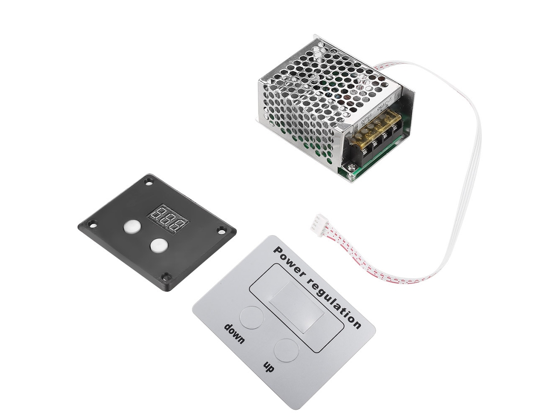 Regulador de Voltaje Digital SCR 4000w, Controle de Velocidade, Dimmer, AC
