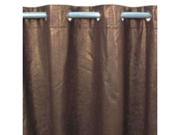 Cortina Com Reflexos Iridescentes Chocolate 140x250